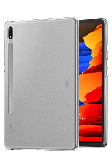 Samsung Galaxy X800 Tab S8 Plus 12.4 inç Uyumlu Fuchsia Anti Şeffaf Tablet Kılıf ürün görseli 1