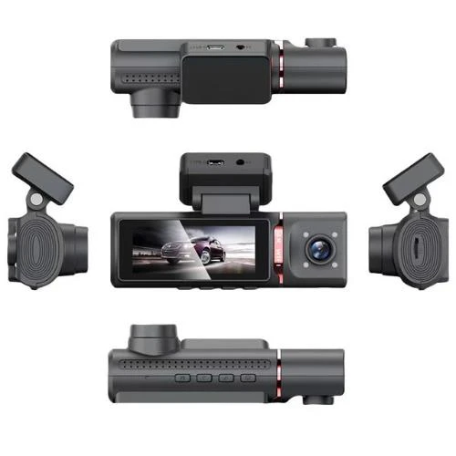 TECHSMART GHK-1008-2PLUS 4K 2 KAMERALI GPS WIFI ARAÇ İÇİ KAMERA ürün görseli 1