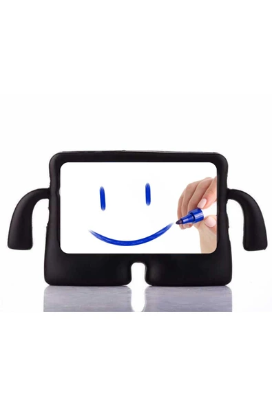 Fuchsia iPad Air 5. Nesil ile Uyumlu KuKi Eğlenceli Karakterli Standlı Yumuşak Çocuk Tablet Kılıfı ürün görseli 1
