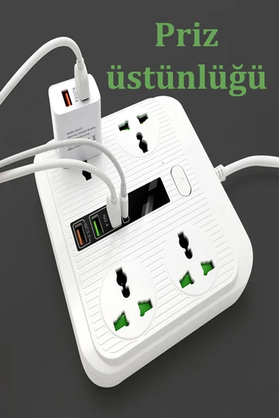 Qpen SC05 8in1 Priz Dönüştürücü - Resim 5
