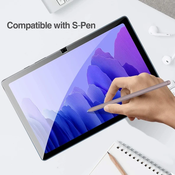 Galaxy Tab A7 10.4 T500 (2020) Tablet Blue Nano Screen Protector - Resim 5