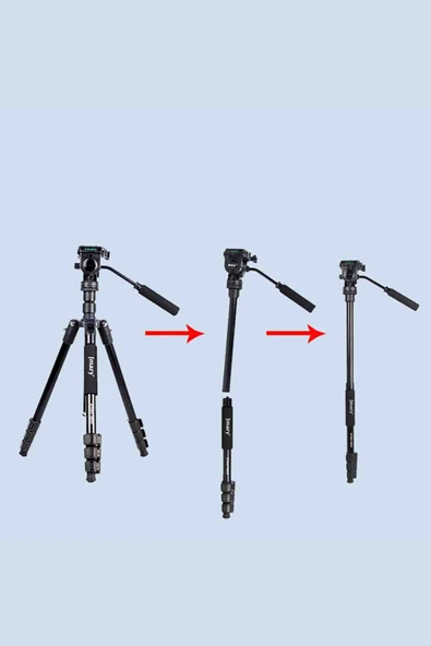 Fuchsia KT285+NB50 Ayarlanabilir Başlıklı Tripod - Resim 7