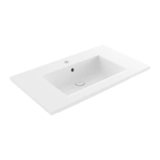 Bocchi Milano Etajerli Lavabo 80 cm Parlak Beyaz 1113-001-0126 ürün görseli 1