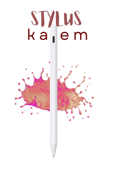 iPad 10,9 10.nesil Uyumlu Avuç Içi Reddetmeli Dokunmatik Fuchsia Özel Çizim Ve Yazı Kalemi ürün görseli 1