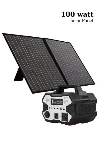Taşınabilir Güneş Paneli Katlanabilir 100W 18V 5.5A PV Modülü Güç İstasyonu Çift Yüzlü Monokristal Güneş Pili ürün görseli 1
