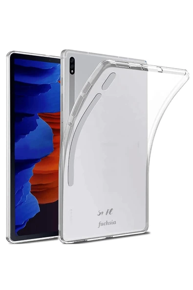 Galaxy Tab S9 FE 10,9 inç Uyumlu Silikon Yumuşak Darbeye Dayanıklı Şeffaf Antişok Kılıf ürün görseli 1