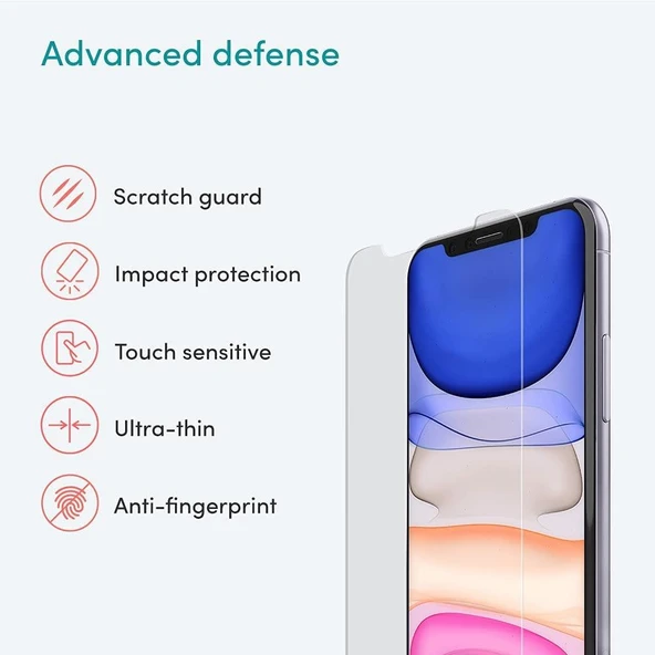 Apple iPhone 11 Pro Fuchsia Blue Nano Screen Protector - Resim 3