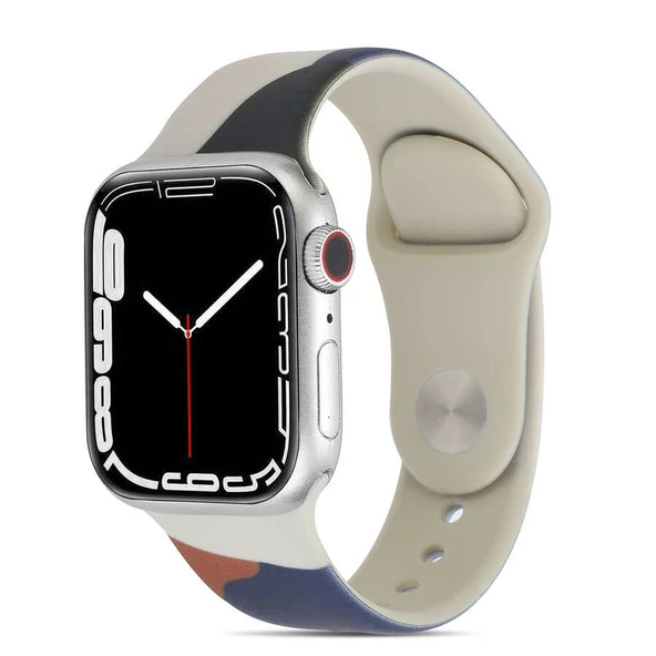 Apple Watch 42mm Silikon Rahat Renkli Soft Spor Kordon KRD-62 ürün görseli 1