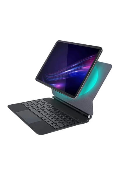 iPad Pro 11 4. Nesil Uyumlu Magic Style Manyetik Yapışmalı Klavyeli Kılıf ürün görseli 1