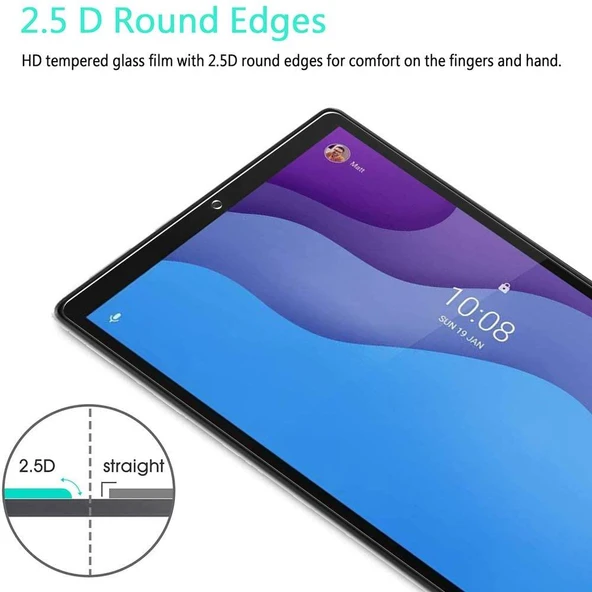 Galaxy Tab A 8.0 T290 Fuchsia Tablet Blue Nano Screen Protector - Resim 4
