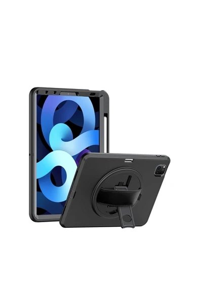 Qpen iPad Pro 11 inç (2020)  Uyumlu Hand Strap Tablet Kılıfı ürün görseli 1