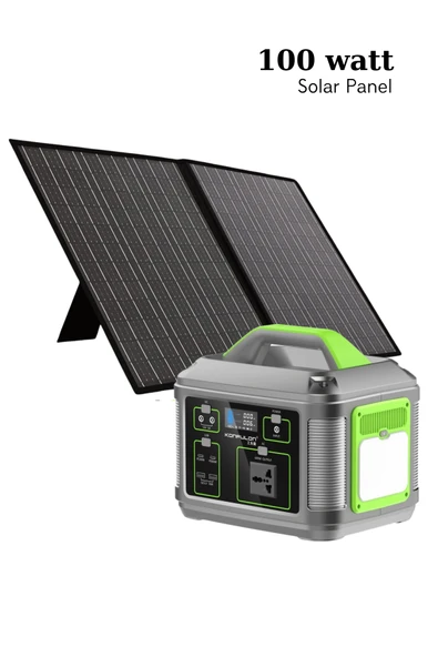 100 Watt 18 Volt 5.5 Amper Solar Monokristal PV Modüllü Katlanabilir Çantalı Güneş Paneli ürün görseli 1