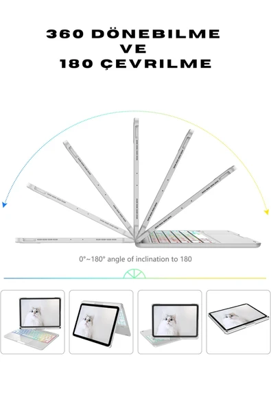 iPad Pro 11 inç (4. nesil) Klavyeli Kılıf A2761 - A2759 - A2435 ürün görseli 1
