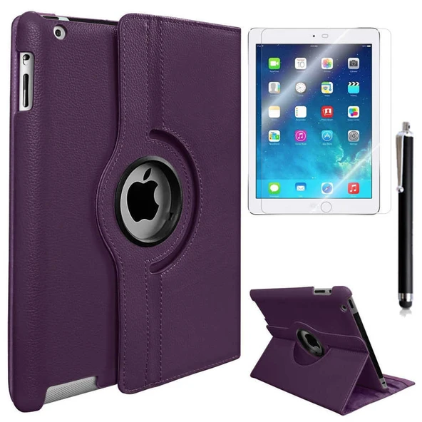 Apple iPad Mini 5 Dönebilen PU Deri Standlı Kılıf - Resim 11