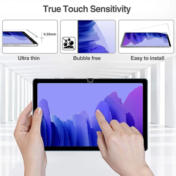 Galaxy Tab A7 10.4 T500 (2020) Tablet Blue Nano Screen Protector - Resim 4