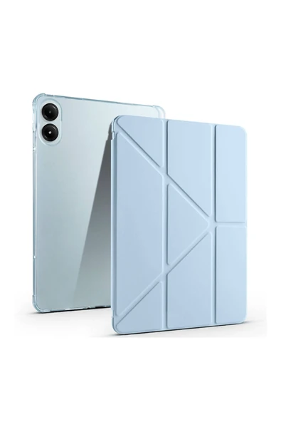 Redmi Pad Pro 12.1 Xiaomi Uyumlu Tablet Kılıf Kalem Bölmeli Uyku Modlu Standlı Trifolding Kılıf ürün görseli 1