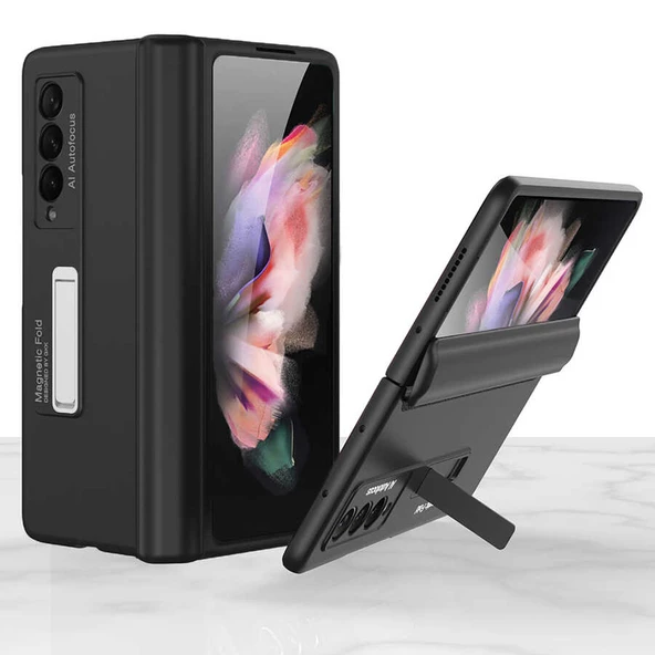 Galaxy Z Fold 3 Fuchsia M-Magnet Standlı Kılıf 360° Tam Koruma ürün görseli 1