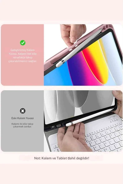 Honor Pad X9 Uyumlu Klavyeli Tablet Kılıfı - Resim 12