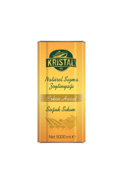 Kristal Erken Hasat Sızma Zeytinyağı 5 Lt Teneke ürün görseli 1