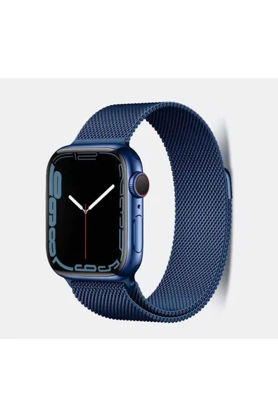 Apple Watch 7 45mm KRD-01 Metal Kordon Dayanıklı Tel Örgü Tasarım ürün görseli 1