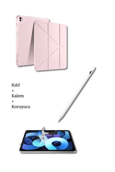 iPad Air 13" M2 M3 A3270 A3271 A2899 A2903 Çip Uyumlu Tablet Kılıfı Tablet Kalemi ve Ekran Koruyucu ürün görseli 1