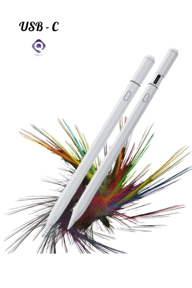 iPad 10. Nesil Uyumlu Pencil USB-C Avuç İçi Red Eğim Özellikli Bluetooth Bağlantılı Stylus Kalem ürün görseli 1
