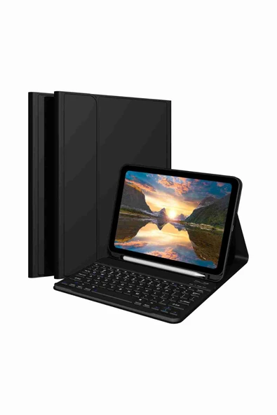 Samsung Galaxy Tab S6 Lite P610/P615/P613/P619 Uyumlu Klavyeli Tablet Kılıfı ürün görseli 1