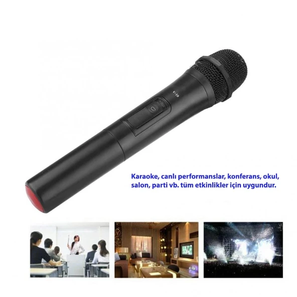 DailyTech Evrensel Vhf Profesyonel Kablosuz Mikrofon - Resim 3