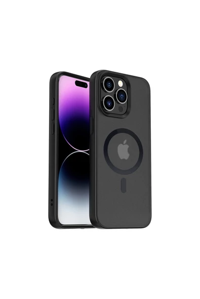 Fuchsia iPhone 14 Pro ile Uyumlu PC06 Tower Kablosuz Şarj Özellikli Telefon Kılıfı ürün görseli 1