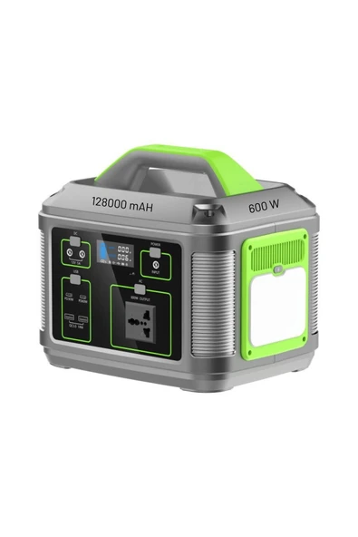128.000 mAh 600W Güçlü Hafif Güç Kaynağı Taşınabilir Kamp ve Doğa İçin İdeal ürün görseli 1