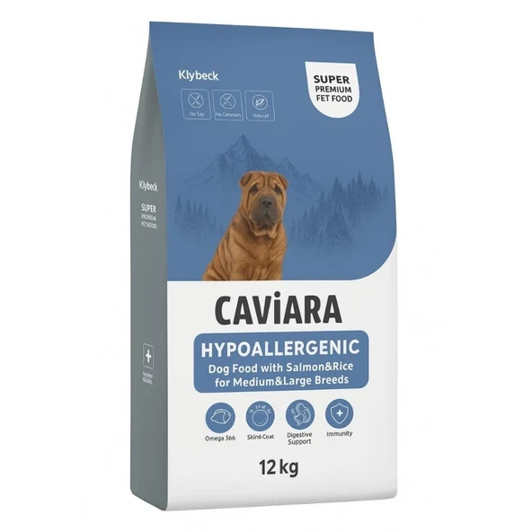 Caviara Hipalerjenic Somonlu Ve Pirinçli Büyük Irk Köpek Maması 12 Kg ürün görseli 1