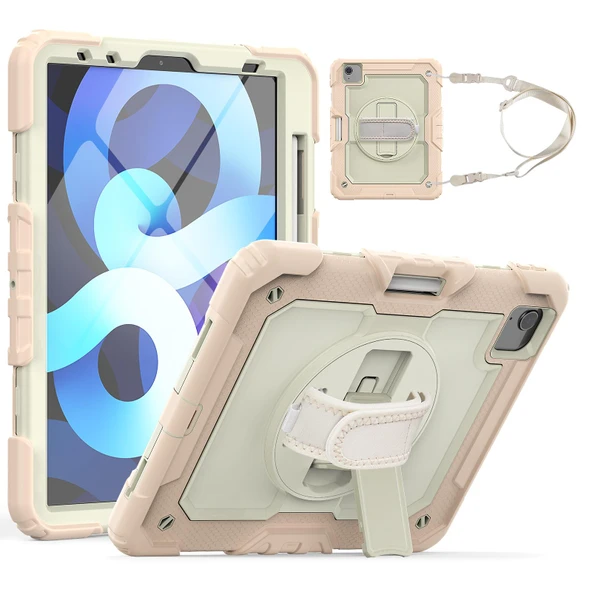 Apple iPad Air 10.9 2022 5.Nesil Strap Tablet Kılıfı Darbe Savar ürün görseli 1