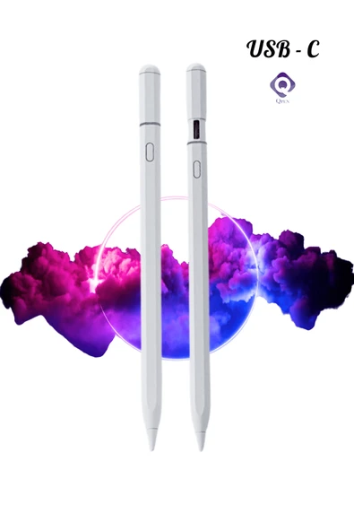 iPad 11 inç Air 6.Nesil 2024 Uyumlu USB-C Avuçiçi Red Eğim Özellikli Bluetooth Bağlantılı Stylus Pen ürün görseli 1