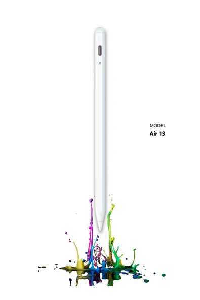 iPad 2025 Air 13 M3 Uyumlu Type C Şarj Özellikli Avuçiçi ve Eğim Özellikli Tablet Kalemi ürün görseli 1