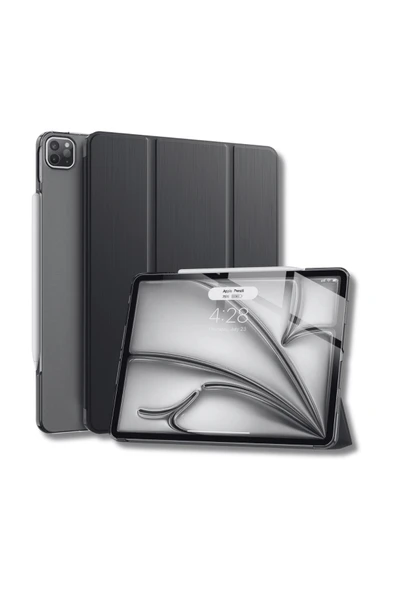 iPad Air 13 inç M2 Çipli 2024 Uyumlu Akıllı Smart Cover Tablet Kılıfı A2898/A2899/A2900 ürün görseli 1