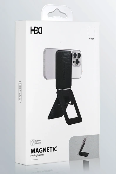 HS-017 Telefon Arkası Magsafe Stant - Pembe - Resim 8