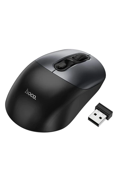 Hoco. GM28 2.4G Business Kablosuz Mouse - Siyah-Gri ürün görseli 1