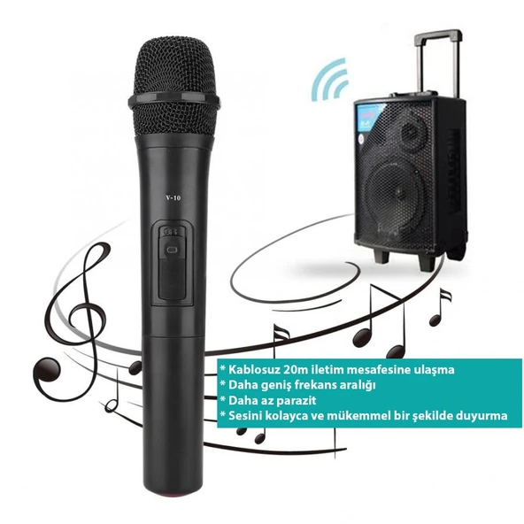 DailyTech Evrensel Vhf Profesyonel Kablosuz Mikrofon - Resim 2