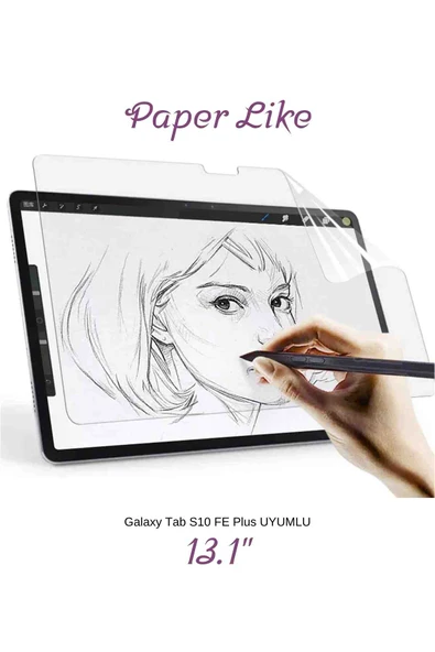 Galaxy Tab S10 FE Plus Uyumlu 13.1 inç Gerçek Kağıt Hissi Parlama Önleyici Paper Like Ekran Koruyucu ürün görseli 1
