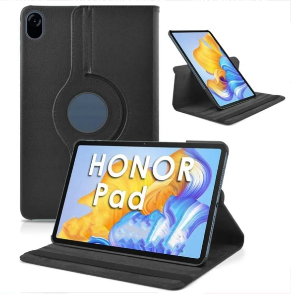 Huawei Honor Pad X9 Uyumlu Standlı 360° Yatay Dikey Dönebilen Deri Tablet Kılıfı ürün görseli 1