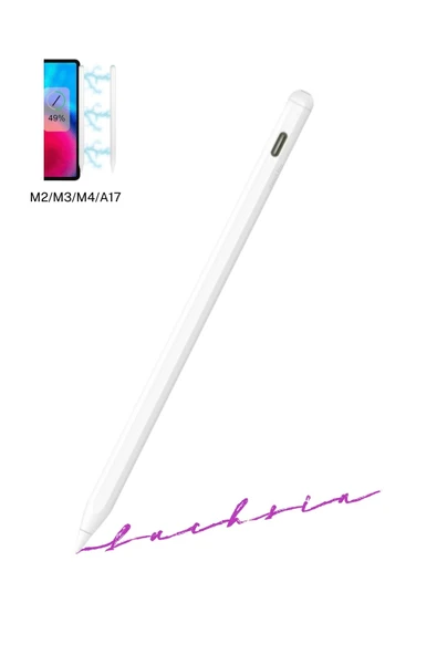 iPad M4/M3/M2/A17 Air Pro Uyumlu M2 ile Manyetik Şarj Olabilen Pencil Pro Dokunmatik Tablet Kalemi ürün görseli 1