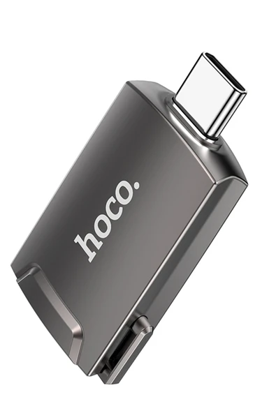 Hoco. UA19 Tak Çalıştır HDMI to Type-C Dönüştürücü - Gri ürün görseli 1