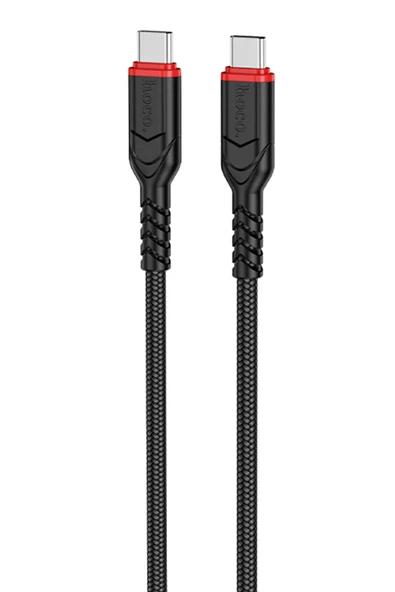 Hoco. X59 Victory 2M 60W Type-C to Type-C PD Hızlı Şarj Data Kablosu - Siyah ürün görseli 1