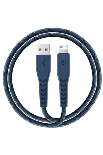C89 NyloFlex 1.5M 3A USB to Lightning Hızlı Şarj Kablo - Lacivert ürün görseli 1