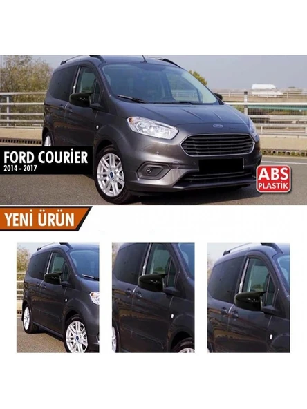 Ford Courier (2014-2017) Batman Yarasa Ayna Kapağı (Parlak Siyah) ürün görseli 1