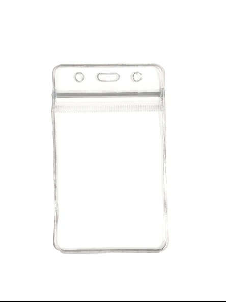 Pvc Yaka Kartlığı Yaka Kartı Kılıfı Kart Koruyucu 7x11 cm - 1 Adet ürün görseli 1