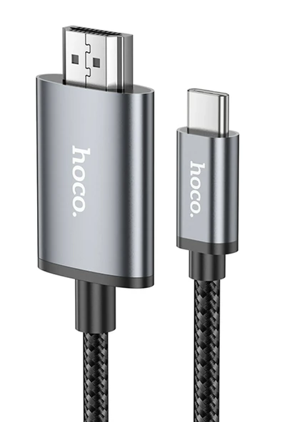 Hoco. UA27 2M Tak Çalıştır Type-C to HDMI Dönüştürücü - Gri ürün görseli 1