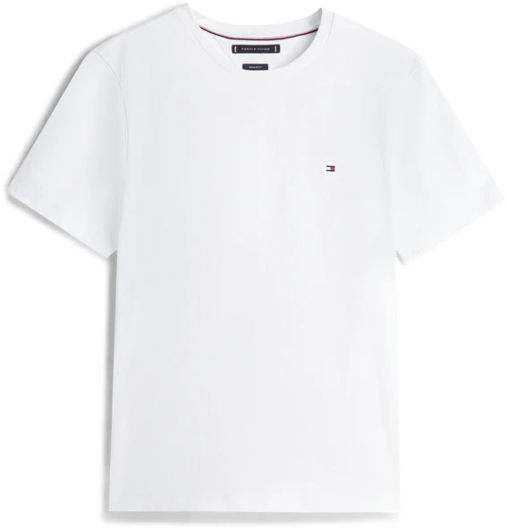 Tommy Hilfiger   LIGHT INTERLOCK TEE Erkek Beyaz T-Shirt - MW0MW37508 ürün görseli 1