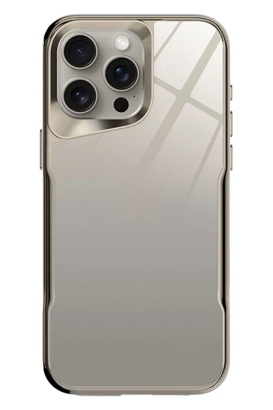 Fuchsia iPhone 14 Pro ile Uyumlu Craft Kapak - Titan Gri ürün görseli 1