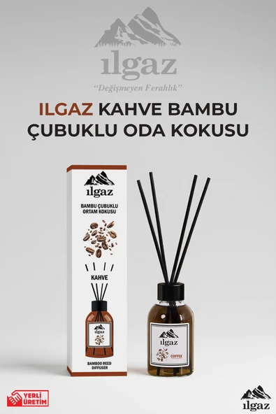 Kahve Bambu Çubuklu Oda Kokusu 110 ml Red Diffuser Coffe Ortam Kokusu ürün görseli 1